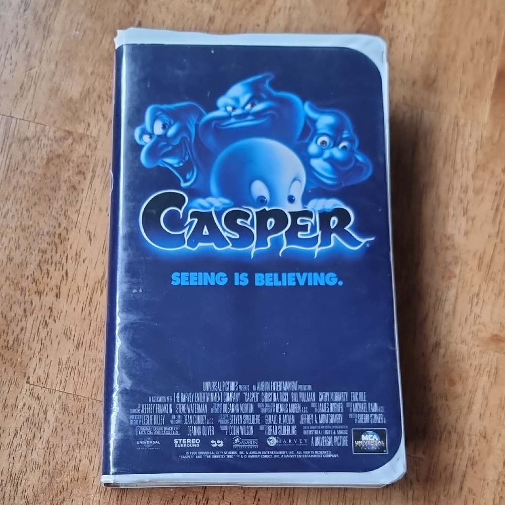 Casper Seeing Is Believing Vintage 1995 VHS Tape
